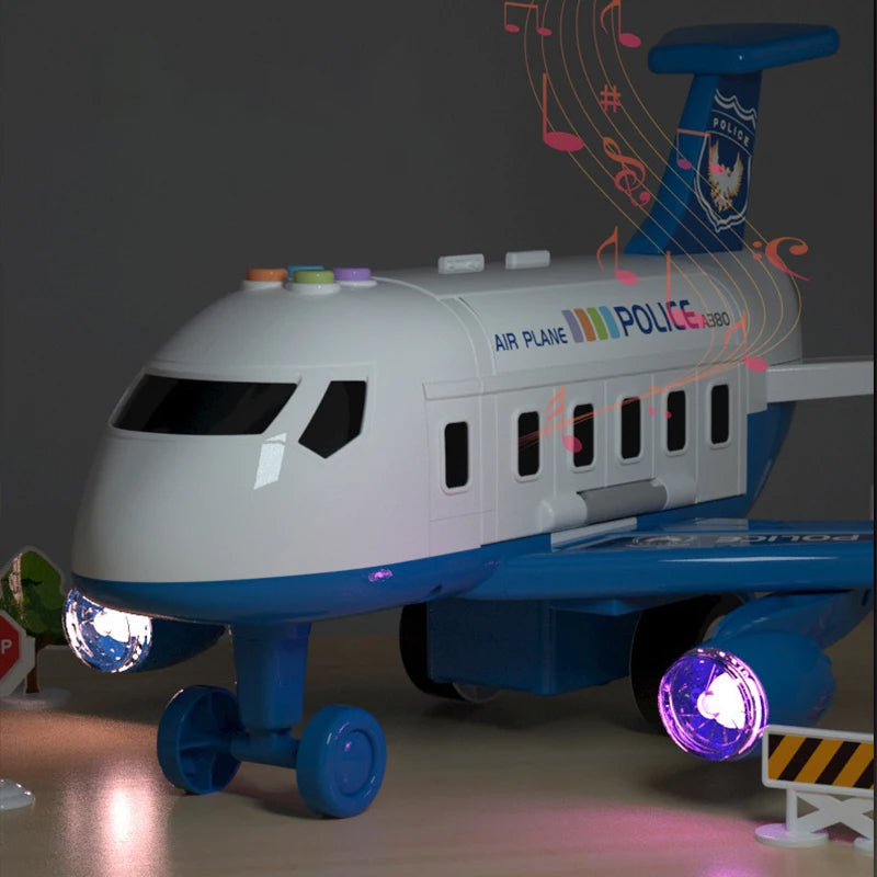 SkyMaster - Interaktives Flugzeug Spielset mit funktionierenden Lichtern und Geräuschen