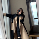 Wiebke - Warmer Langarm Trenchcoat mit Gürtel und Knöpfen