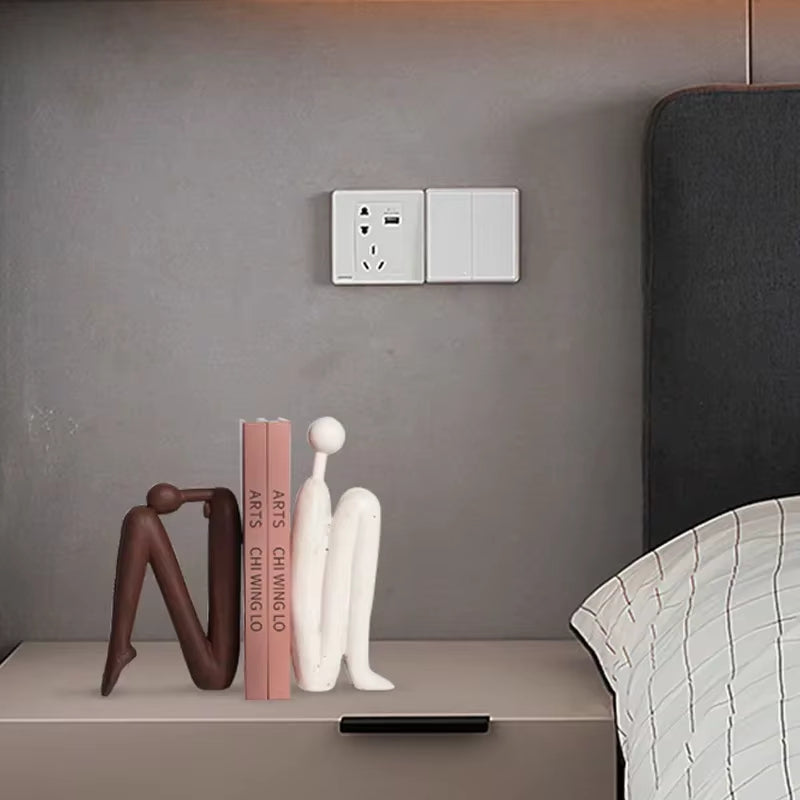 ShelfMuse – Dekorative Buchstützen mit verspieltem Entwerfen für Regale und Schreibtische