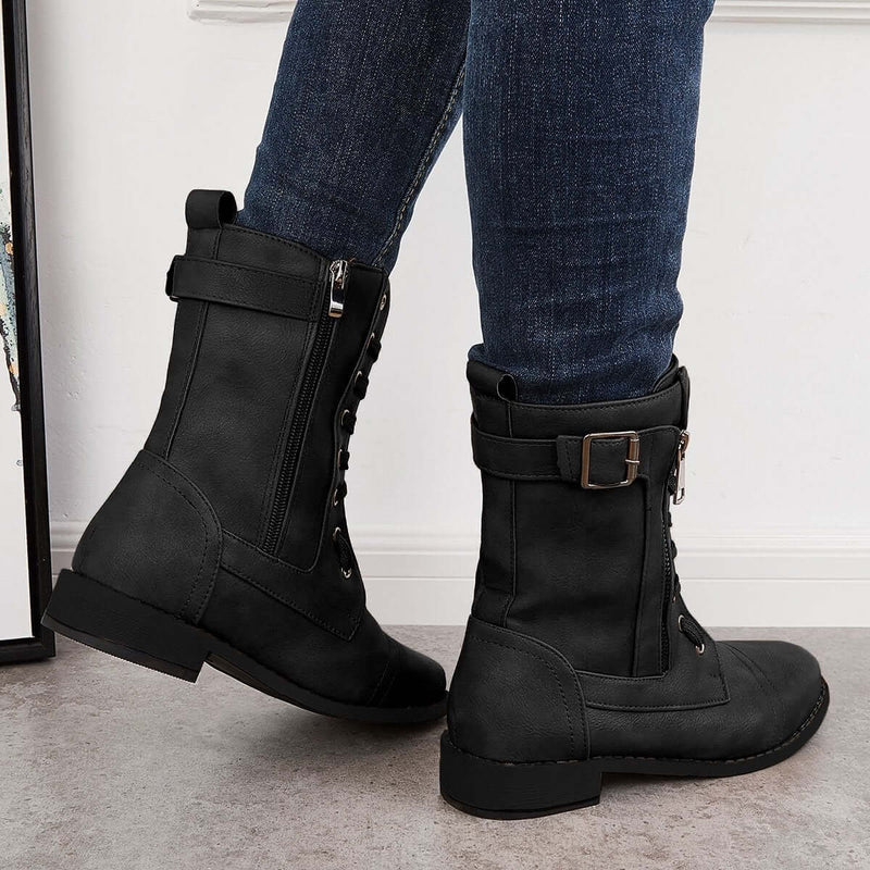 Belinda – Bequeme rutschfeste Schuhe mit seitlichem Reißverschluss