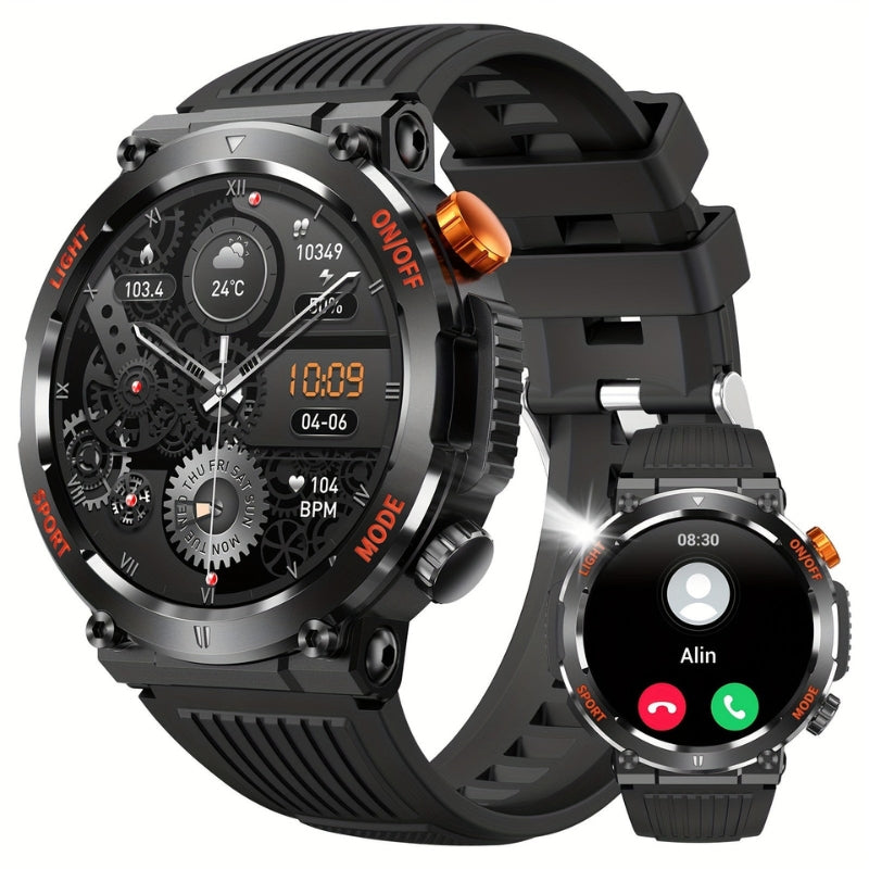 Elias – Wasserdichte Smartwatch mit LED Taschenlampe und Schlafmonitor
