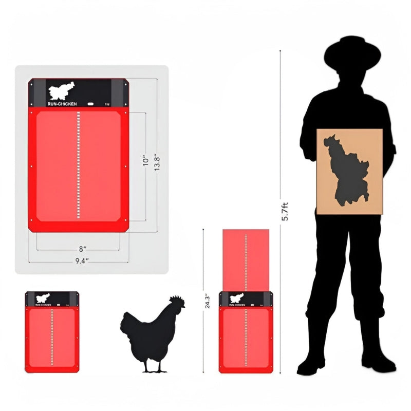 CluckShield – Automatischer Türschließer mit Lichtsensor für Hühnerställe