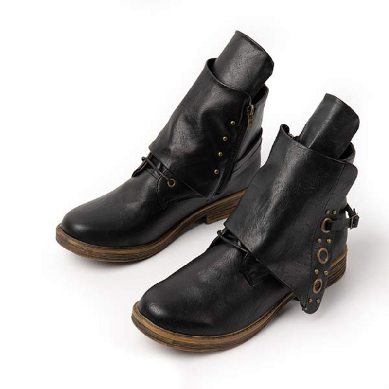 Leonie – Lässige rutschfeste Stiefeletten mit seitlichem Reißverschluss
