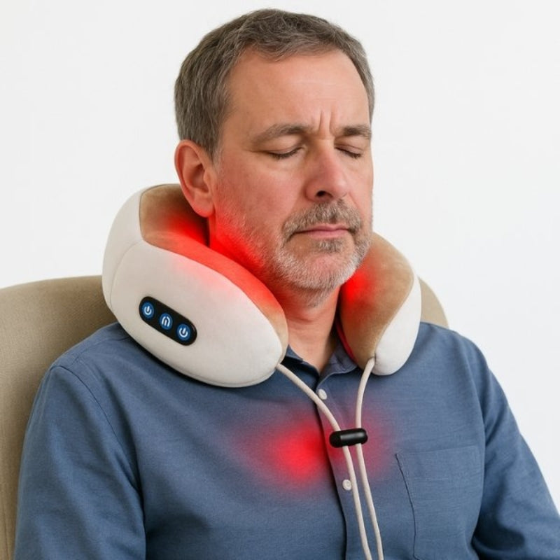 CleoRelax – Ergonomisches Heizkissen mit wohltuender Massage für Nacken und Rücken