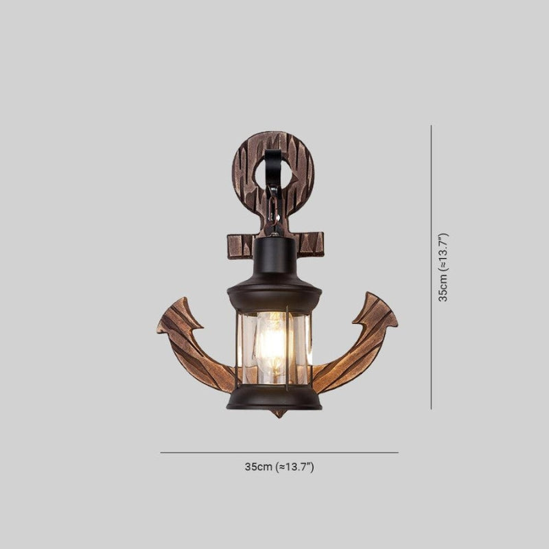 AnchorGlow – Anker Wandlampe mit Laterne für einzigartiges Dekor