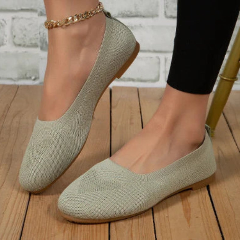 Bettina - Leichte flache Schuhe mit runder Zehe und atmungsaktivem Gestaltung