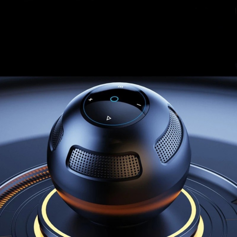 VibeSphere – 360° Kabelloser Lautsprecher mit tiefem Bass und kompaktem Entwerfen