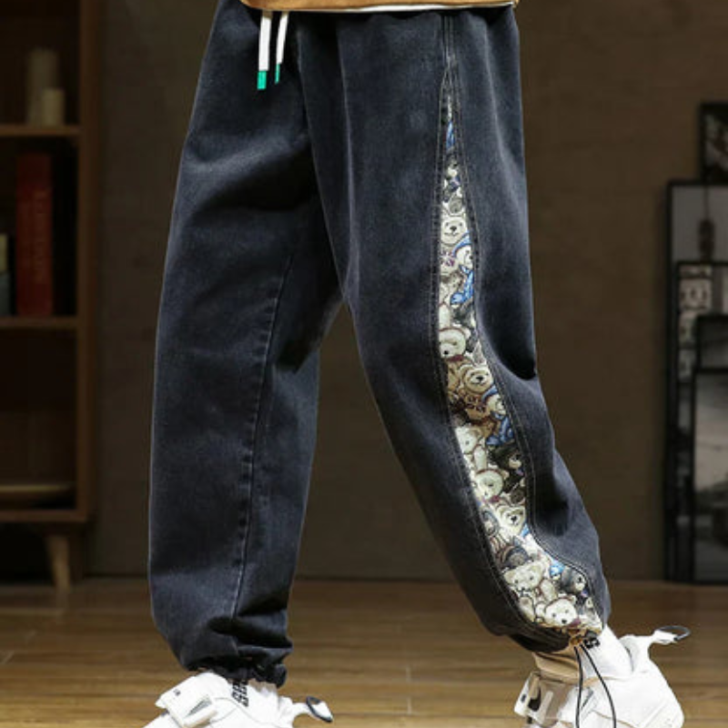 Felix – Locker geschnittene Hose mit Taschen und verstellbarem Kordelzug in der Taille