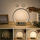 LumaDock - Smart Beleuchtung Tischlampe mit kabellosem Ladegerät und Alarmfunktion