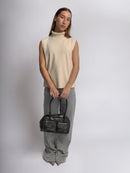 Silke – Luxuriöse leichte Umhängetasche mit Reißverschlusstasche