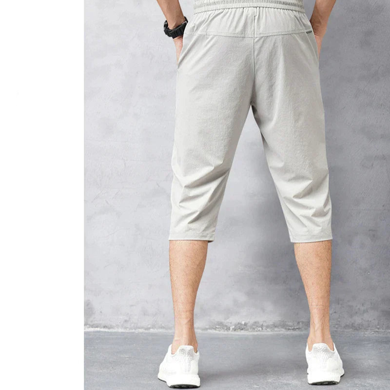 Marlon – Bequeme Caprihose mit Kordelzug in der Taille und Taschen