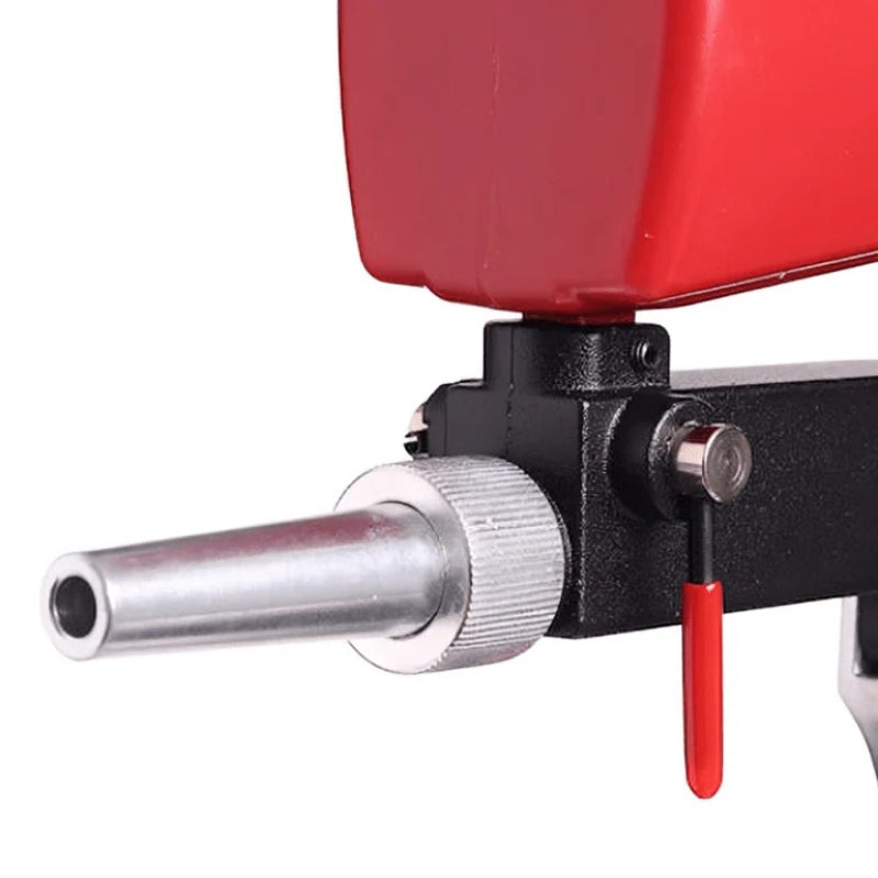 RustBlaster - Handgeführter Schwerkraft Sandstrahler mit verstellbarer Düse zur Entfernung von Rost und Farbe