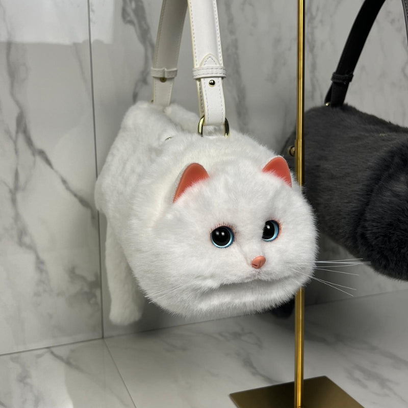Erika – Luxuriöse Katzenhandtasche mit leichtgängigem Reißverschluss und verspieltem Entwerfen