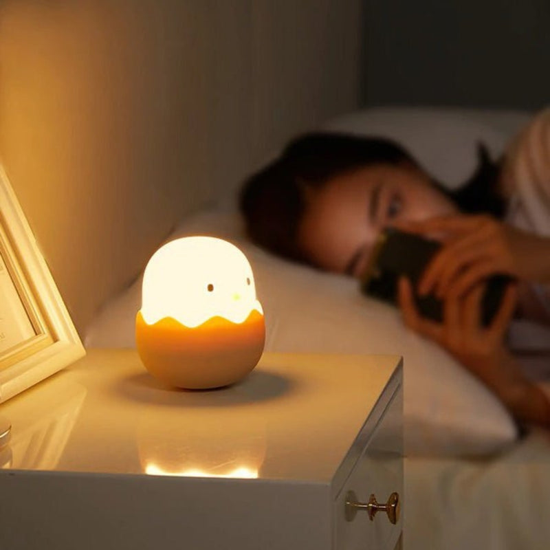 GlowBuddy – Aufladbare farbwechselnde Cartoon Nachttischlampe