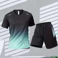 Ethan – Kurzarmhemden mit Shorts-Set mit elastischem Bund