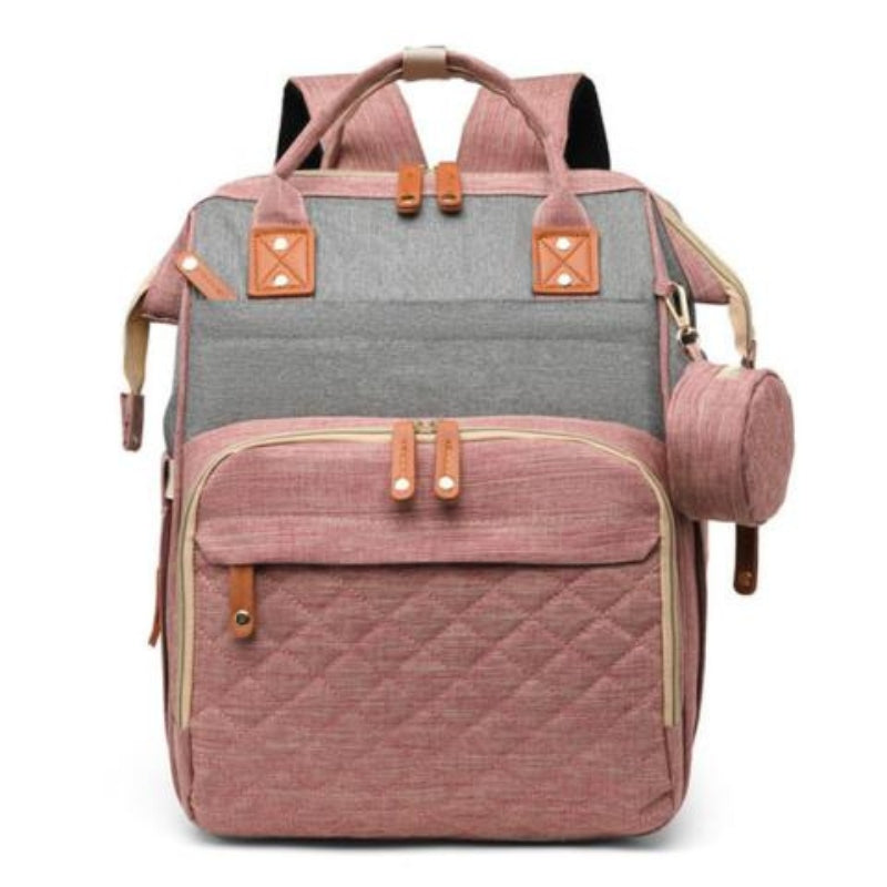 MobilNest – Tragbarer faltbarer Babyrucksack mit großem Fassungsvermögen und Wickelstation