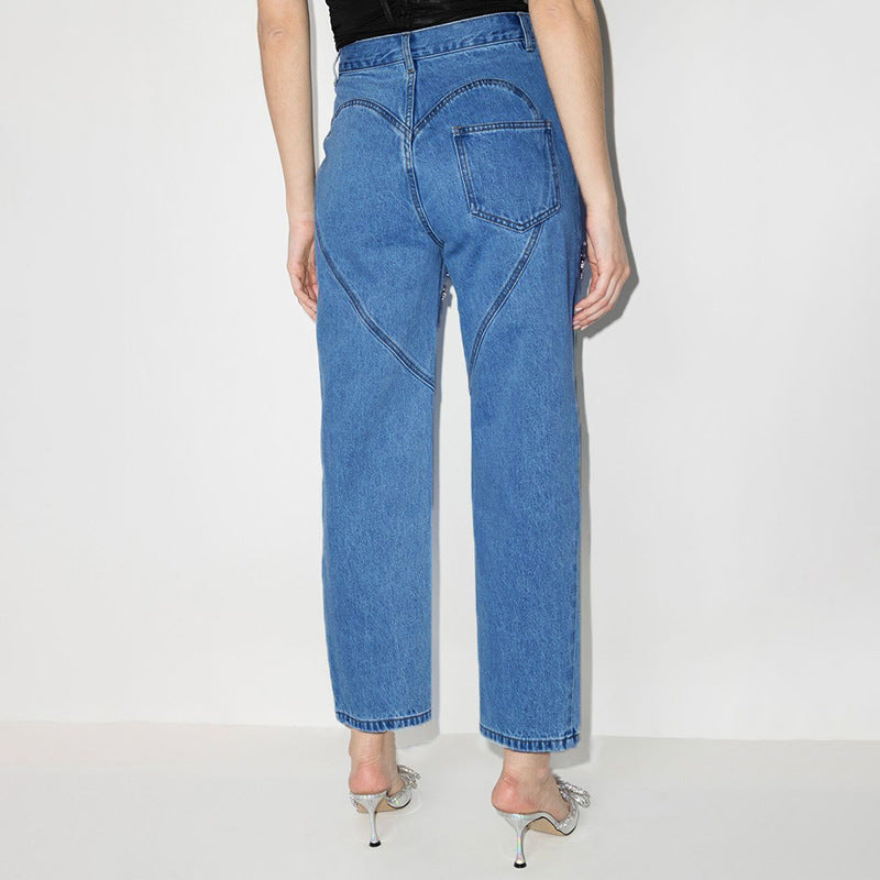 Reina – Elegante Cut-Out-Hose mit hohem Bund