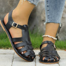 Amelie – Flache Sandalen mit rutschfester Sohle und Schnallenriemen für sicheren Halt