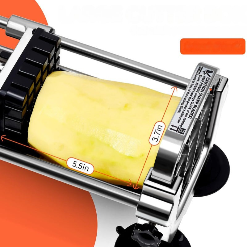 SliceMaster – Robuster Pommes Frites Schneider mit auswechselbaren Klingen für Gemüse