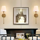 LuxeGlow - Kabellose Wandleuchte Schlankes Gestaltung mit Lampenschirm für moderne Beleuchtung