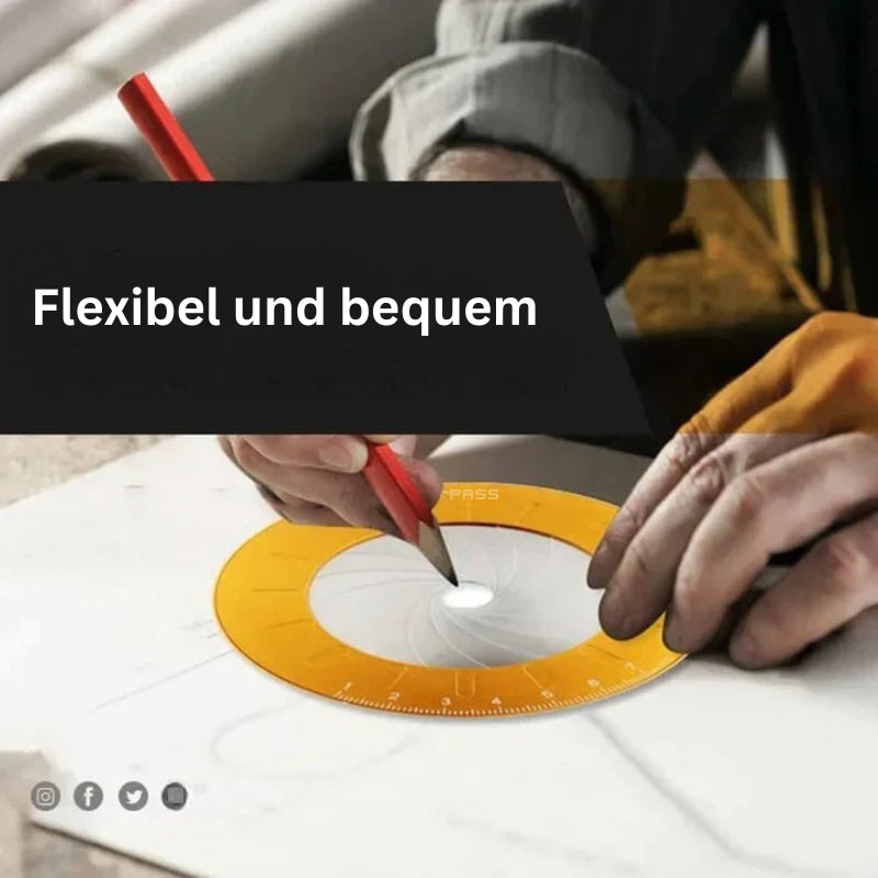 CirclePro - Einstellbares Kreiszeichnungswerkzeug für präzise und fehlerfreie Kreise