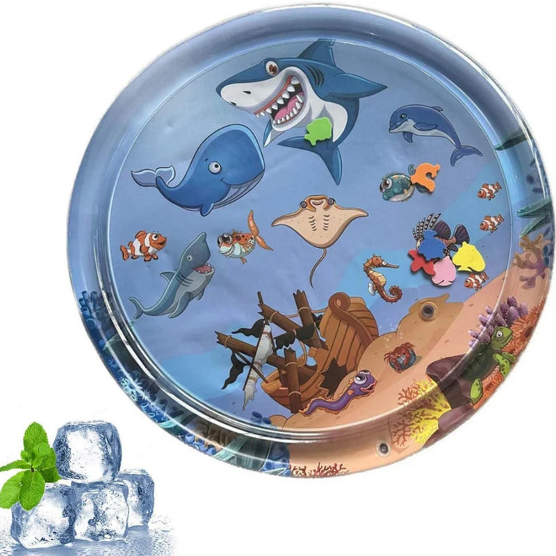 AquaPaw - Aufblasbare Wasserspielmatte für Haustiere mit kratzfestem interaktivem Spielzeug