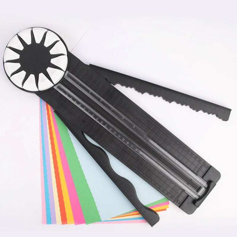 FineCut - Multifunktionaler Papierschneider mit Messhilfe für präzises Crafting