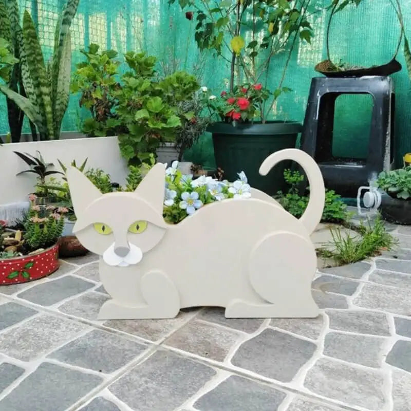 KittyBloom – Blumentöpfe in Katzenform für den Garten als Dekoration für drinnen und draußen