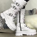 Emilia – Lässige rutschfester Sohle Stiefel mit Reißverschluss und Schnallen