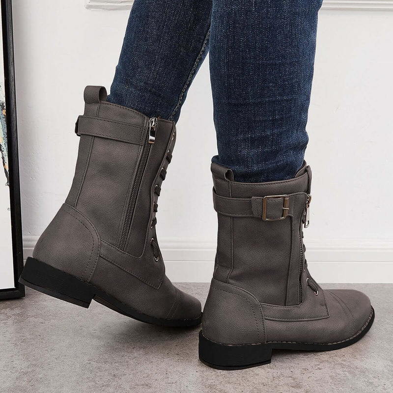 Belinda – Bequeme rutschfeste Schuhe mit seitlichem Reißverschluss