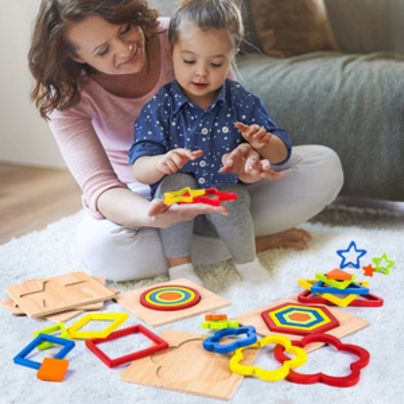SortiStack – Stapel Puzzlespiel mit Formsortierspaß für Kinder