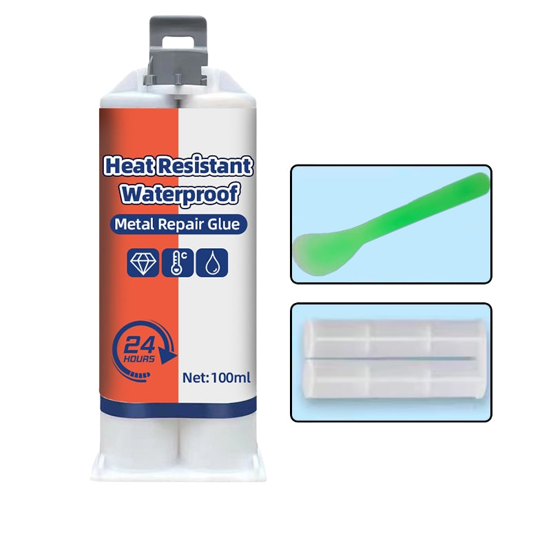 FixBond - Hitzebeständiger wasserfester Metallreparaturklebstoff für Risse und Spaltabdichtungen