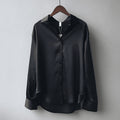 Celina – Langarmshirt mit Umlegekragen und Knopfverschluss