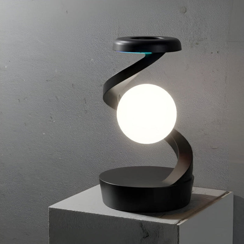 GlobeBeam – Moderne wiederaufladbare Schreibtischlampe mit rotierender Kugel