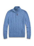Ben - Warmer Langärmelig Reißverschluss Kragen Strickpullover