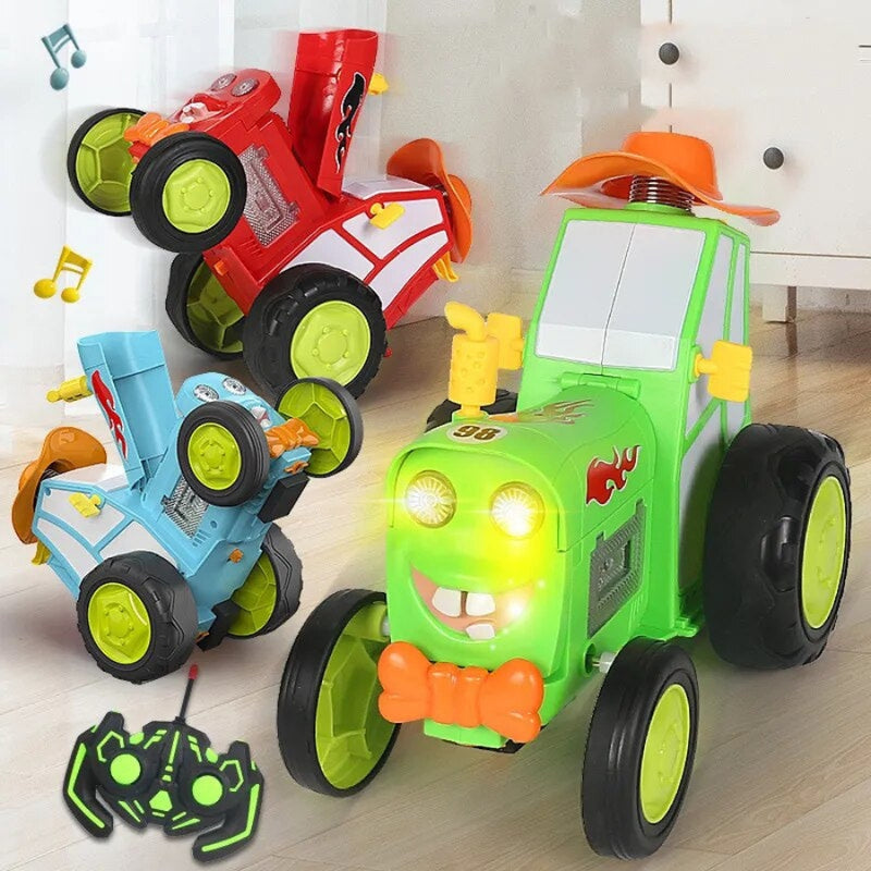 TwistTrak – Ferngesteuerter springender Stunttraktor mit Lichtern und Musik