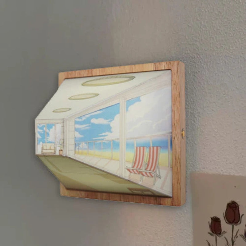 ArtLume - Wandmontiertes Mallicht im 3D Stil mit optischem Effekt und LED Leuchten