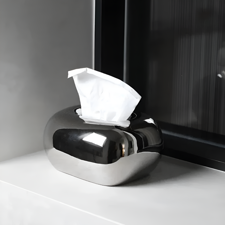 TissiqForm – Minimalistischer Taschentuchhalter für den Schreibtisch mit klarem und dekorativem Design