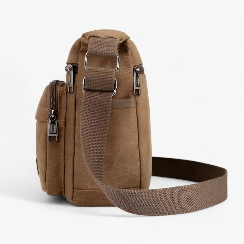 Anselm – Leichte Umhängetasche mit mehreren Taschen und verstellbarem Riemen