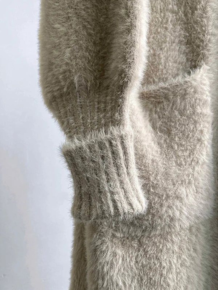 Dagmar – Langarm Strickjacke mit Taschen und lockerer Passform