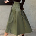 Enya – Stylischer Schleifenrock mit hoher Taille und Taschen
