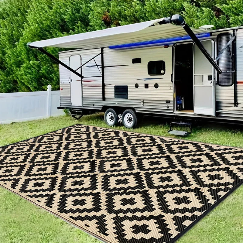DuraWeave – Stilvoller Outdoor Campingteppich mit faltbarem und wasserdichtem Entwerfen