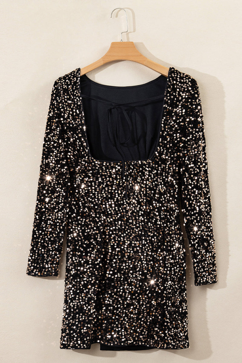 Mila – Stylisches Rundhals Minikleid mit langen Ärmeln