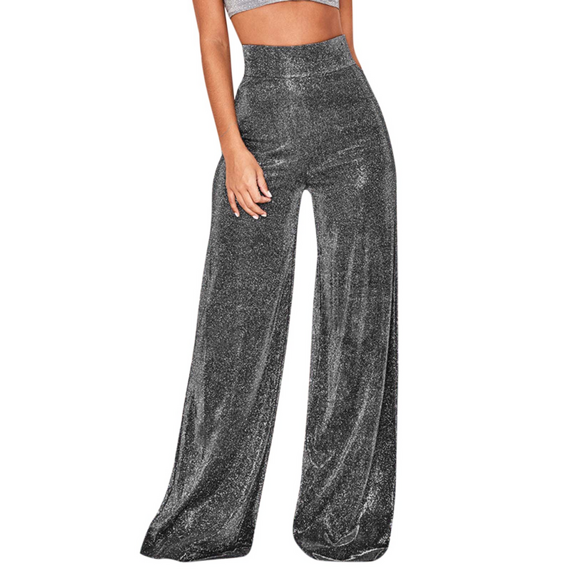 Zaynah – Modische Hose mit weitem Bein und elastischem Bund für mühelosen Style