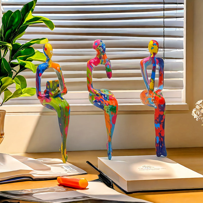 ArtSphere - Modern Art Zahlen Satz Kühne und einzigartige Skulpturen für die Wohnungseinrichtung