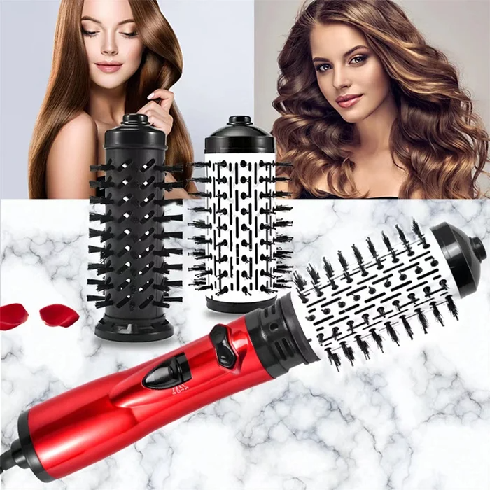 ShineEase - 2 in 1 Haartrocknerbürste mit rotierender Glättungsfunktion