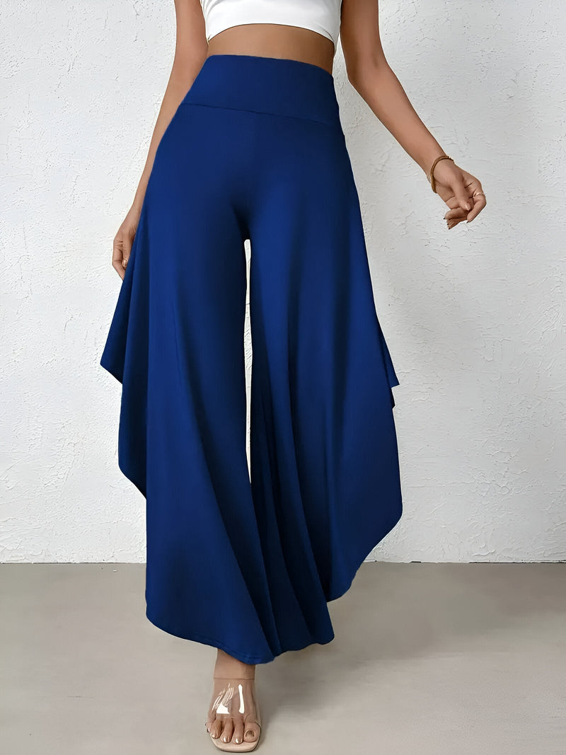 Amara – Entspannte Fließende Hose mit hohem Bund mit weitem Bein