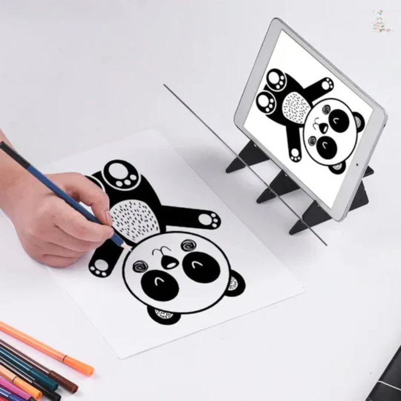 DrawEase – Transparentes optisches Zeichenbrett zum Nachzeichnen von Kunstwerken vom Telefon oder Tablet