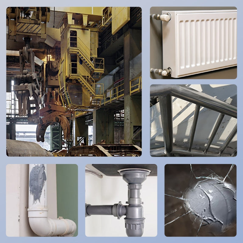 FixBond - Hitzebeständiger wasserfester Metallreparaturklebstoff für Risse und Spaltabdichtungen