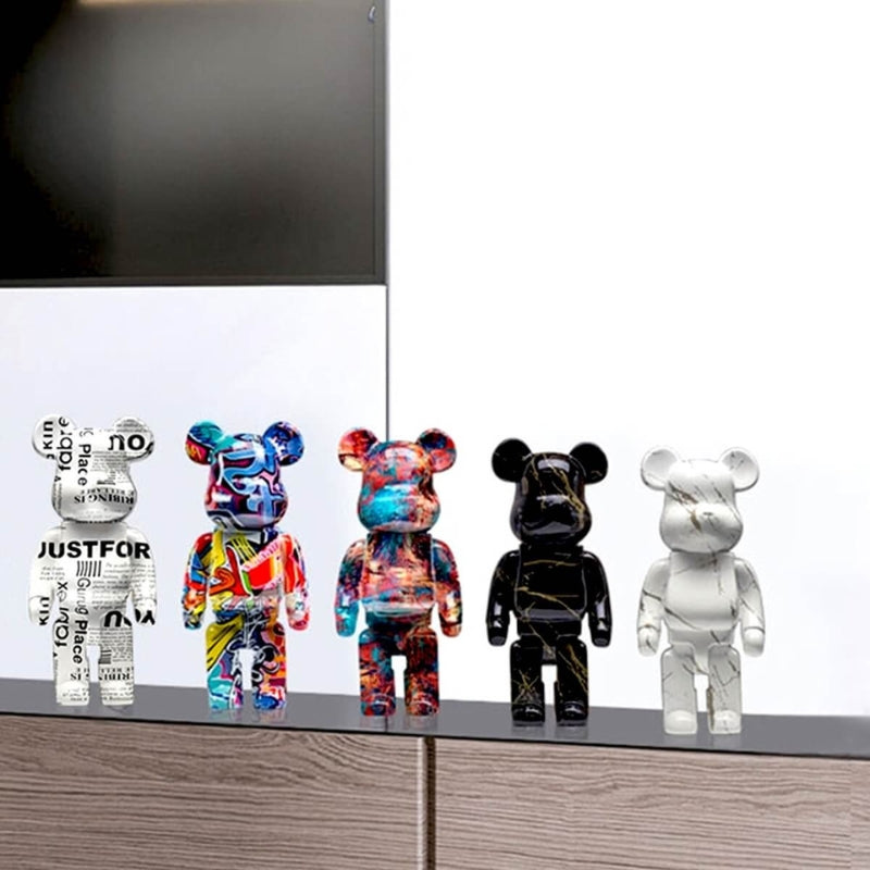 ArtBeast – Kühne künstlerische Bärenfigur für moderne Raumdekoration
